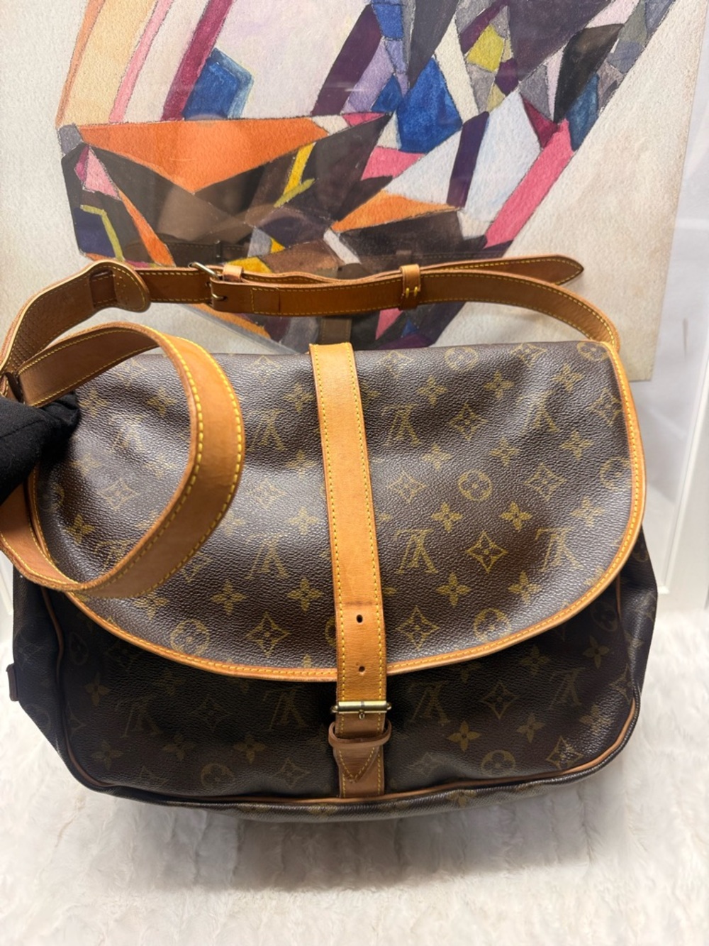 ⭐️LOUIS VUITTON-AR0924 Saumur 40 Monogram Canvas